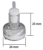 VICI Jour Last Drop Glass Mobile Phase Filter, 10-16 µm, 50 ml/min - JR-9000-0526G - Click Image to Close